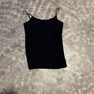 Black Adjustable Strap tank top